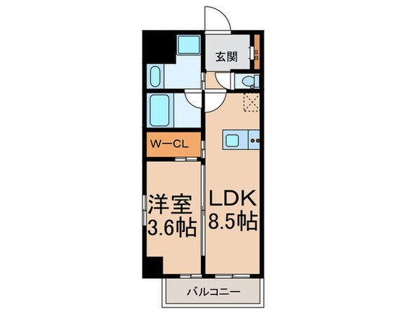 リヴェント福島の物件間取画像